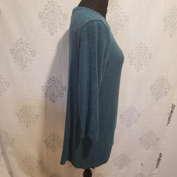 Chelsea & Theodore Women's 3/4 Sleeve Knot Top Shirt (NEW) - Picture 4 of 11